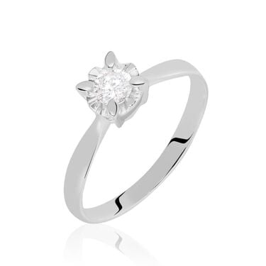 Anello Solitario Diamazing Oro Bianco Diamante