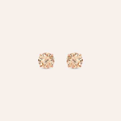 Orecchini Lobo Punto Luce Silver Rainbow Argento Rosa Cubic Zirconia - Orecchini a Lobo Donna | Stroili