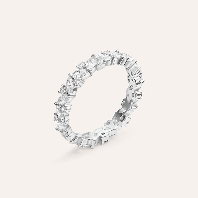 Anello Eternity Silver Elegance Argento Rodiato Cubic Zirconia - Gioielli Donna | Stroili