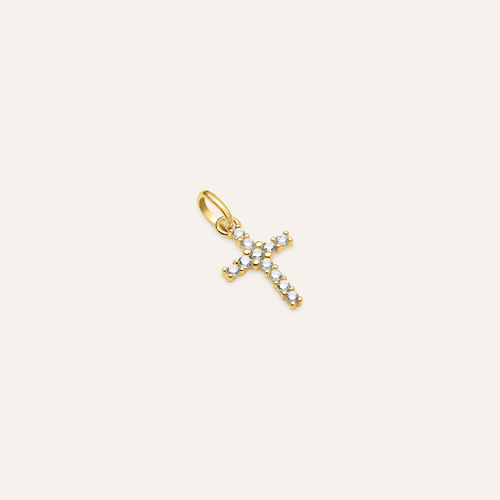 Pendente Holy Oro Giallo Cubic Zirconia