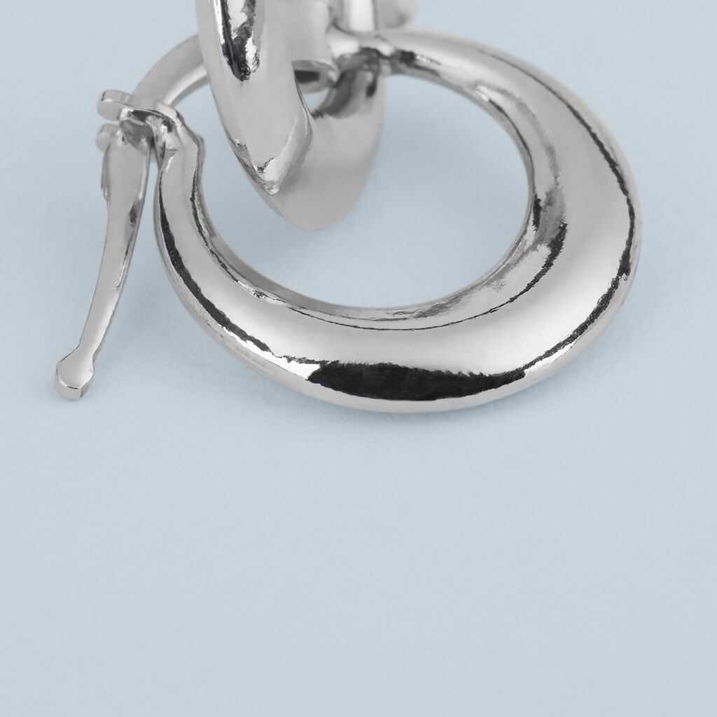 Orecchini A Cerchio Silver Collection Argento Rodiato - Orecchini a Cerchio Donna | Stroili