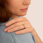 Anello Riviere Charlotte Oro Giallo Smeraldo Diamante