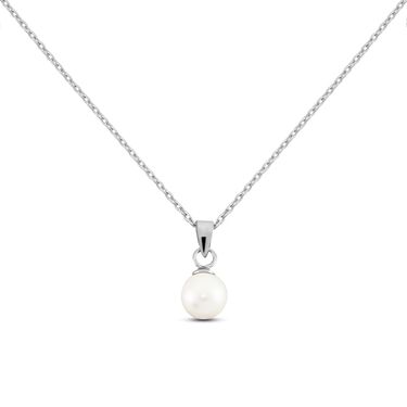 Collana Silver Pearls Argento Rodiato Perla sintetica