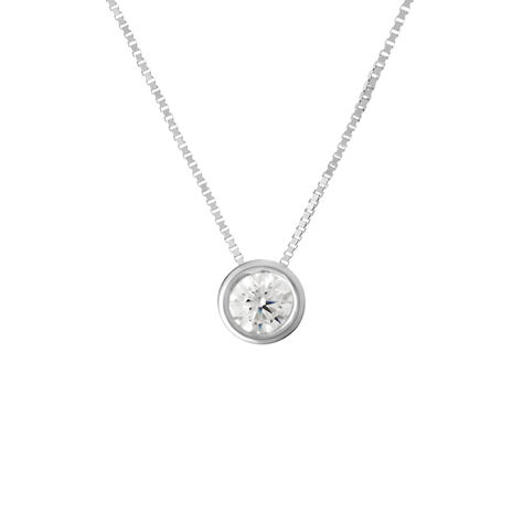 Collana Punto Luce Claire Oro Bianco Cubic Zirconia - Collane Punto Luce Donna | Stroili