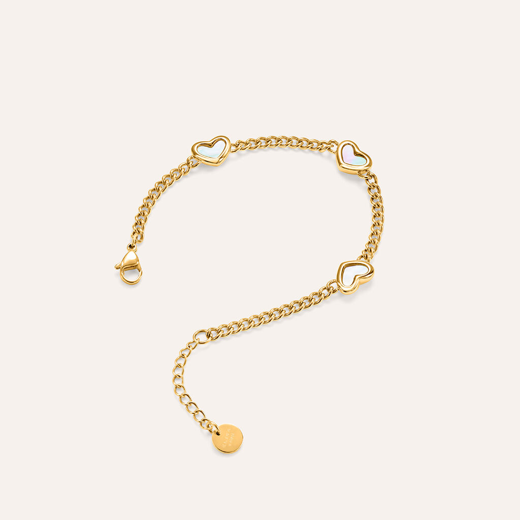 Bracciale Lady Code Acciaio Dorato Madreperla - Bracciali Donna | Stroili