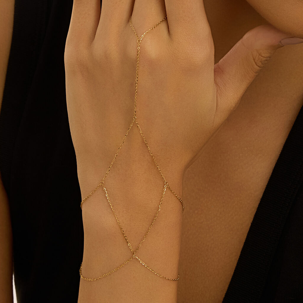 Baciamano Beverly Oro Giallo - Bracciali Amicizia Donna | Stroili
