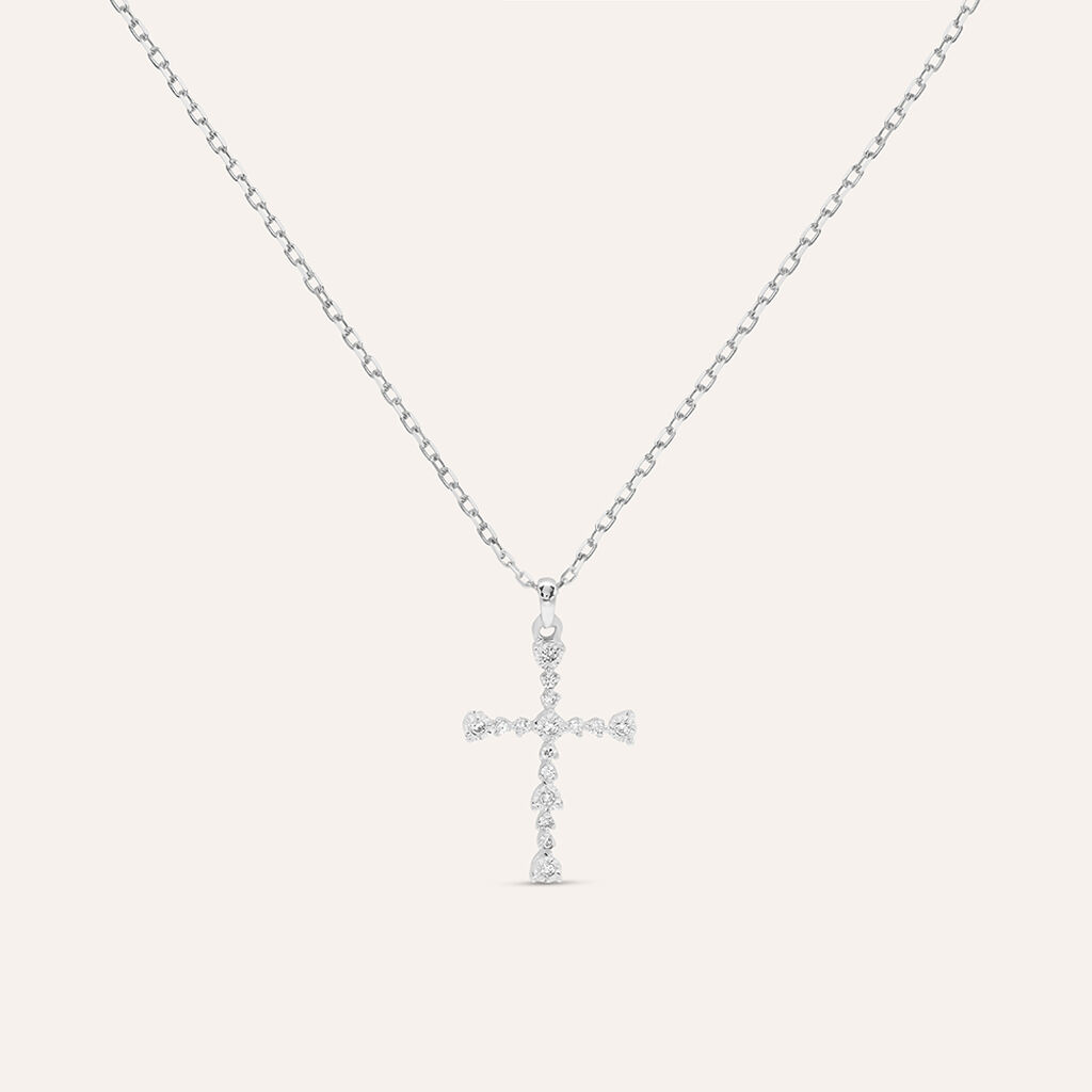 Collana Sophia Oro Bianco Diamante - Collane Donna | Stroili