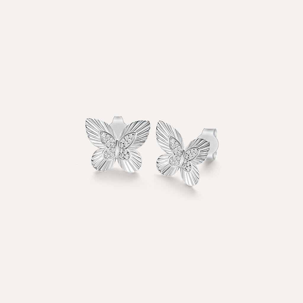 Orecchini Pendenti Silver Moments Argento Rodiato Cubic Zirconia - Orecchini a Lobo Donna | Stroili