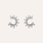 Orecchini Lobo Claire Oro Bianco Cubic Zirconia