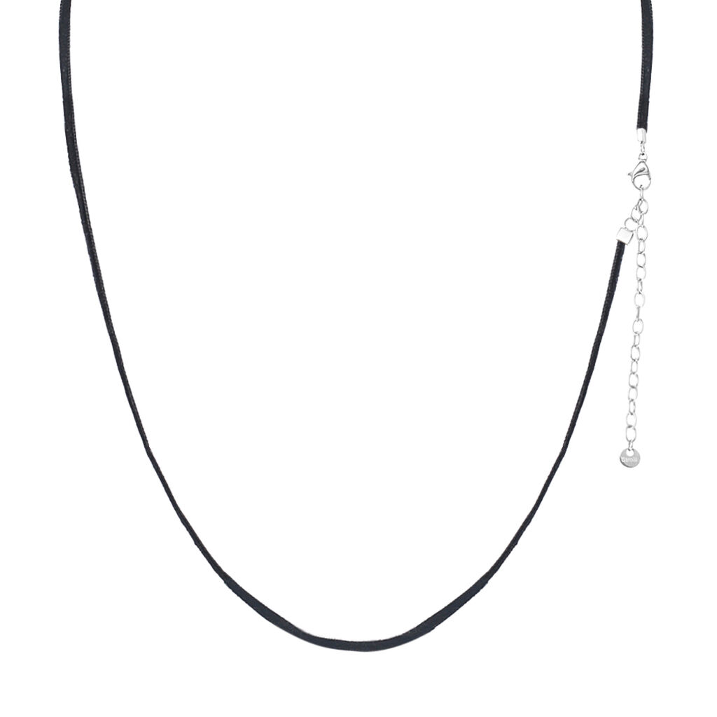 Choker Lady Code Acciaio e Velluto - Catenina Unisex | Stroili