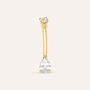 Piercing Ombelico Bon Ton Oro Giallo Cubic Zirconia