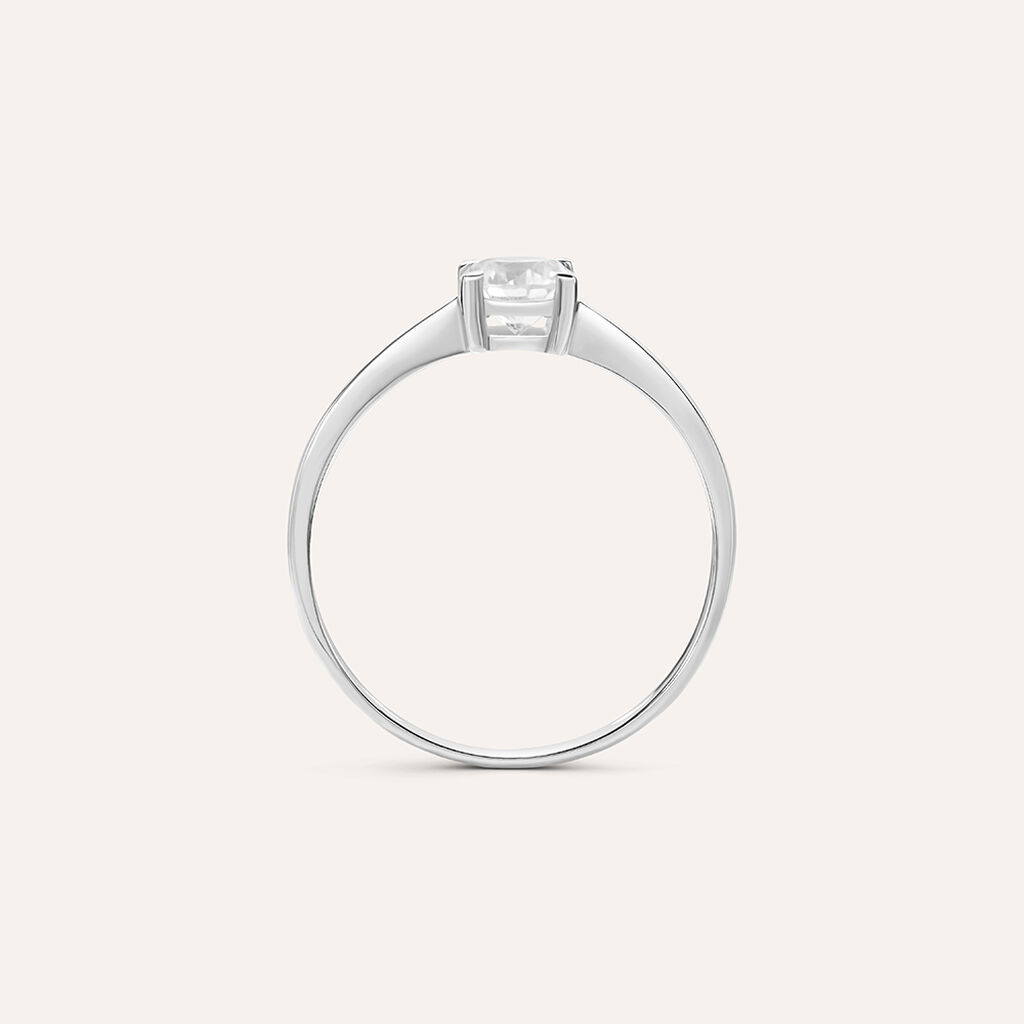 Anello Solitario Claire Oro Bianco Cubic Zirconia - Anelli con Pietre Donna | Stroili