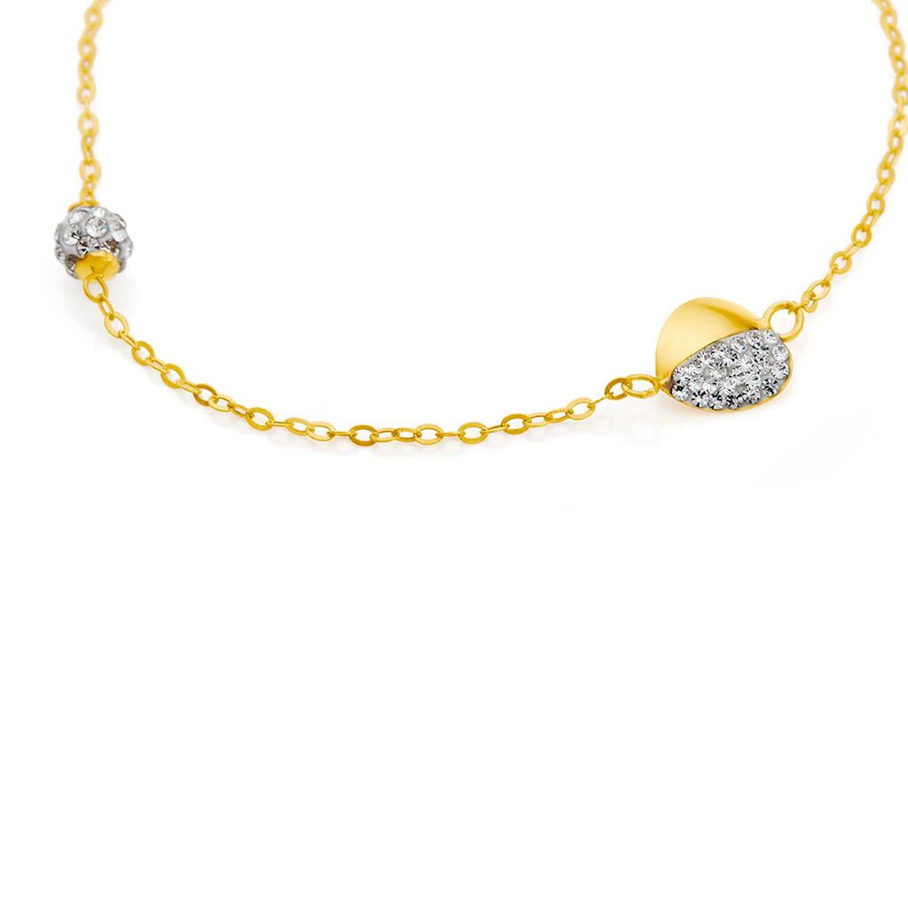 Bracciale Christelle Oro Giallo Cristallo - Bracciali Love Donna | Stroili