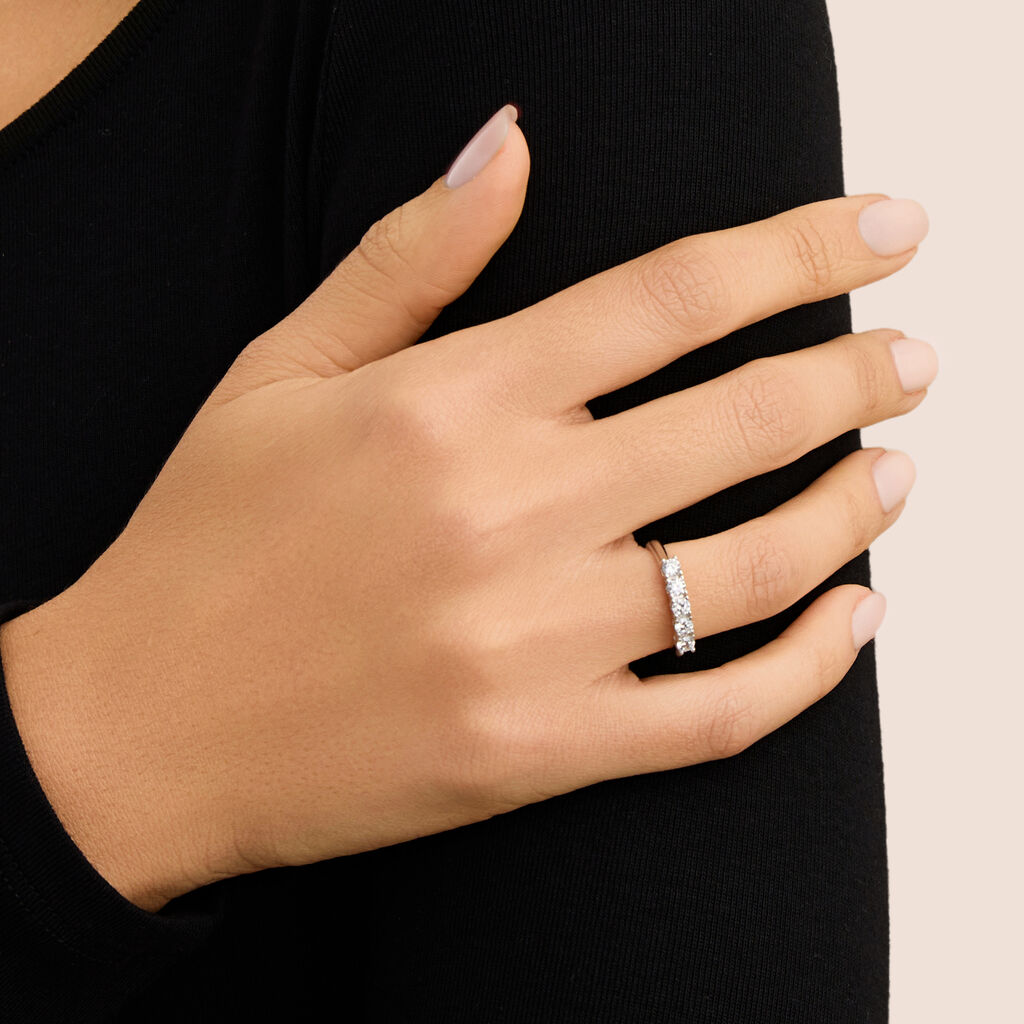 Anello Riviere Silver Elegance Argento Rodiato Cubic Zirconia - Anelli Riviere Donna | Stroili