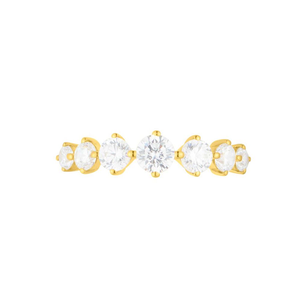 Anello Riviere Claire Oro Giallo Cubic Zirconia - Anelli Riviere Donna | Stroili
