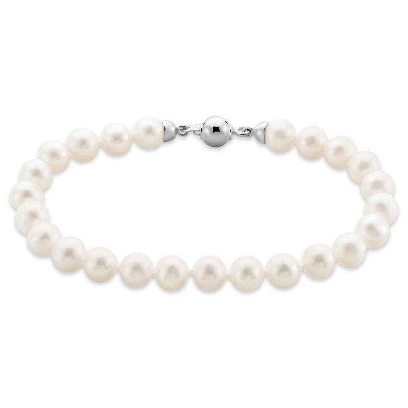 Bracciale Gabrielle Oro Bianco Perla D'Acqua Dolce - Bracciali Donna | Stroili