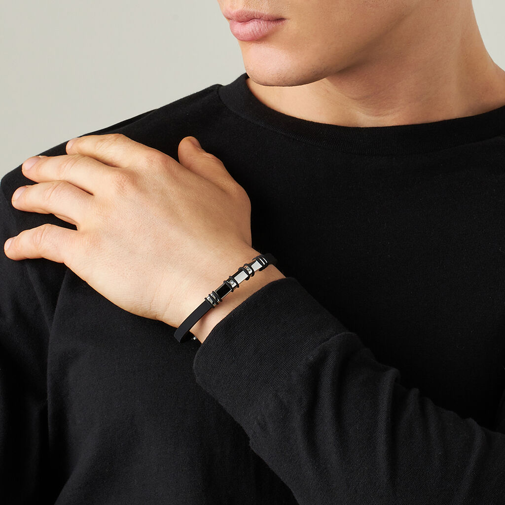 Bracciale Man Code Acciaio Cubic Zirconia - Bracciali Uomo | Stroili