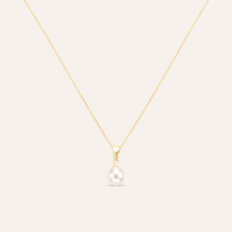 Collana Gabrielle Oro Giallo Perla D'Acqua Dolce - Collane Donna | Stroili