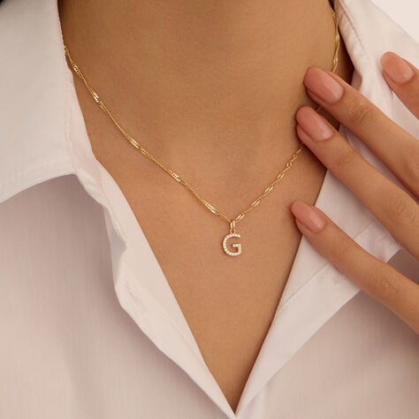 Pendente Poème Oro Giallo Cubic Zirconia - Ciondoli Donna | Stroili