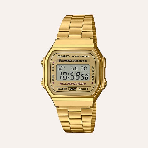 Orologio Uomo Casio G-Shock quadrante gold A168WG-9EF - Orologi Sportivi Uomo | Stroili