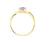 Anello Am&eacute;lie Oro Giallo Ametista Cubic Zirconia