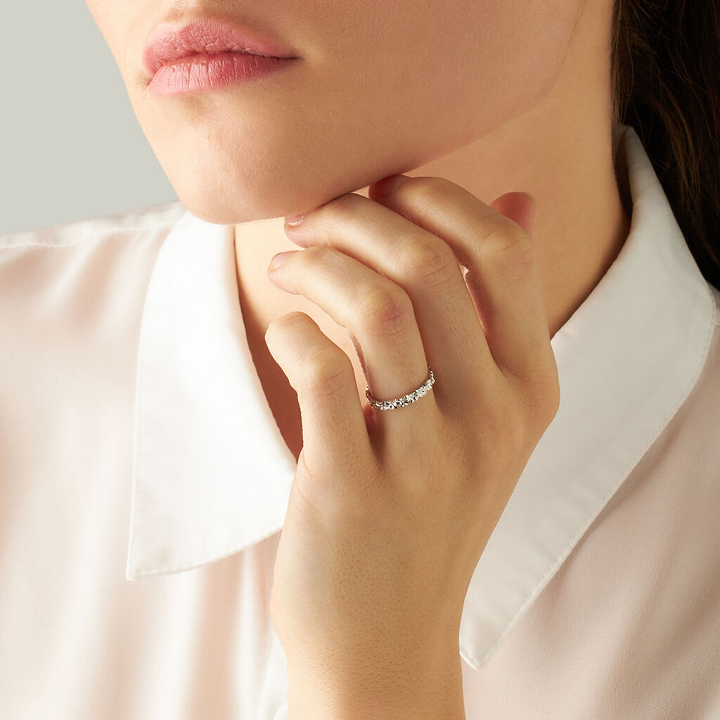 Fede Classica Diamantata 2.5 mm Oro Bianco