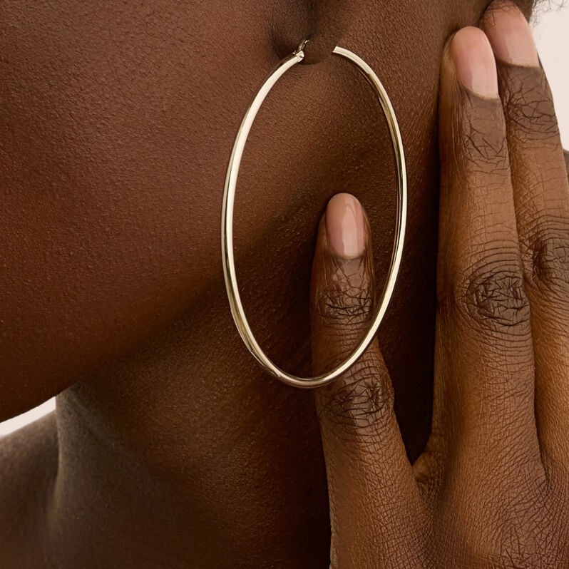 Orecchini A Cerchio Silver Collection Argento Rodiato - Orecchini a Cerchio Donna | Stroili