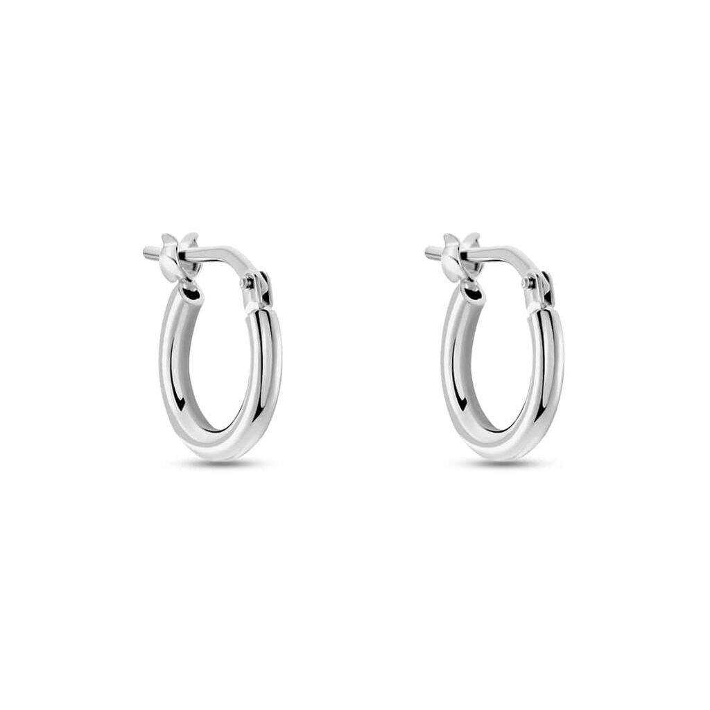 Orecchini A Cerchio Silver Collection Argento Rodiato - Orecchini a Cerchio Donna | Stroili