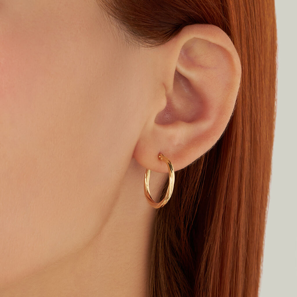 Orecchini A Cerchio Toujours Oro Giallo - Orecchini a Cerchio Donna | Stroili