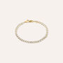 Bracciale Tennis Aura Acciaio Dorato Cubic Zirconia