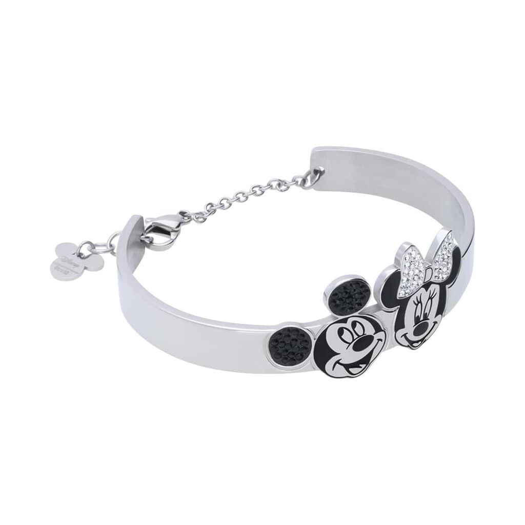 Bangle Mickey Mouse & Friends Acciaio Cristallo - Bracciali Rigidi Donna | Stroili