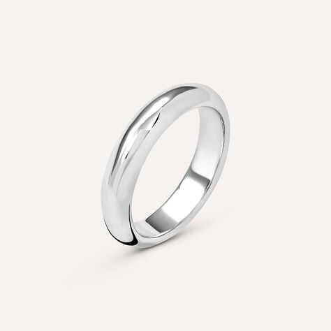Fede Classica Leggera 4.5 mm Oro Bianco - Anelli con Incisione Unisex | Stroili