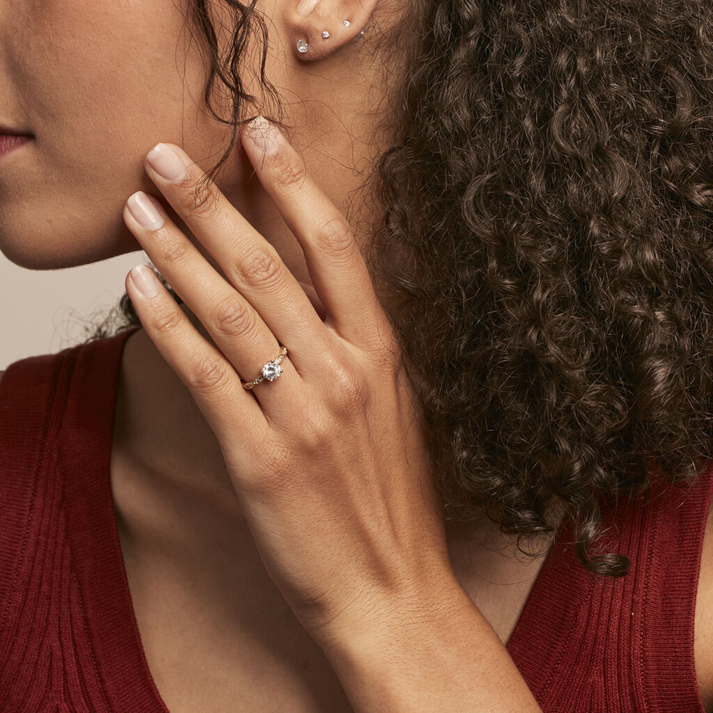 Anello Golden Dream Placcato Oro Giallo Cubic Zirconia