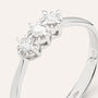 Anello Trilogy Diamazing Oro Bianco Diamante