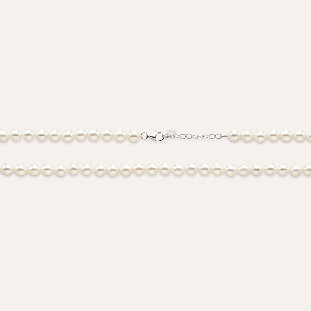 Collana Silver Pearls Argento Rodiato Perla sintentica - Collane Donna | Stroili