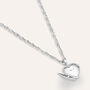 Pendente Portafoto Love Beats Argento Rodiato Cubic Zirconia
