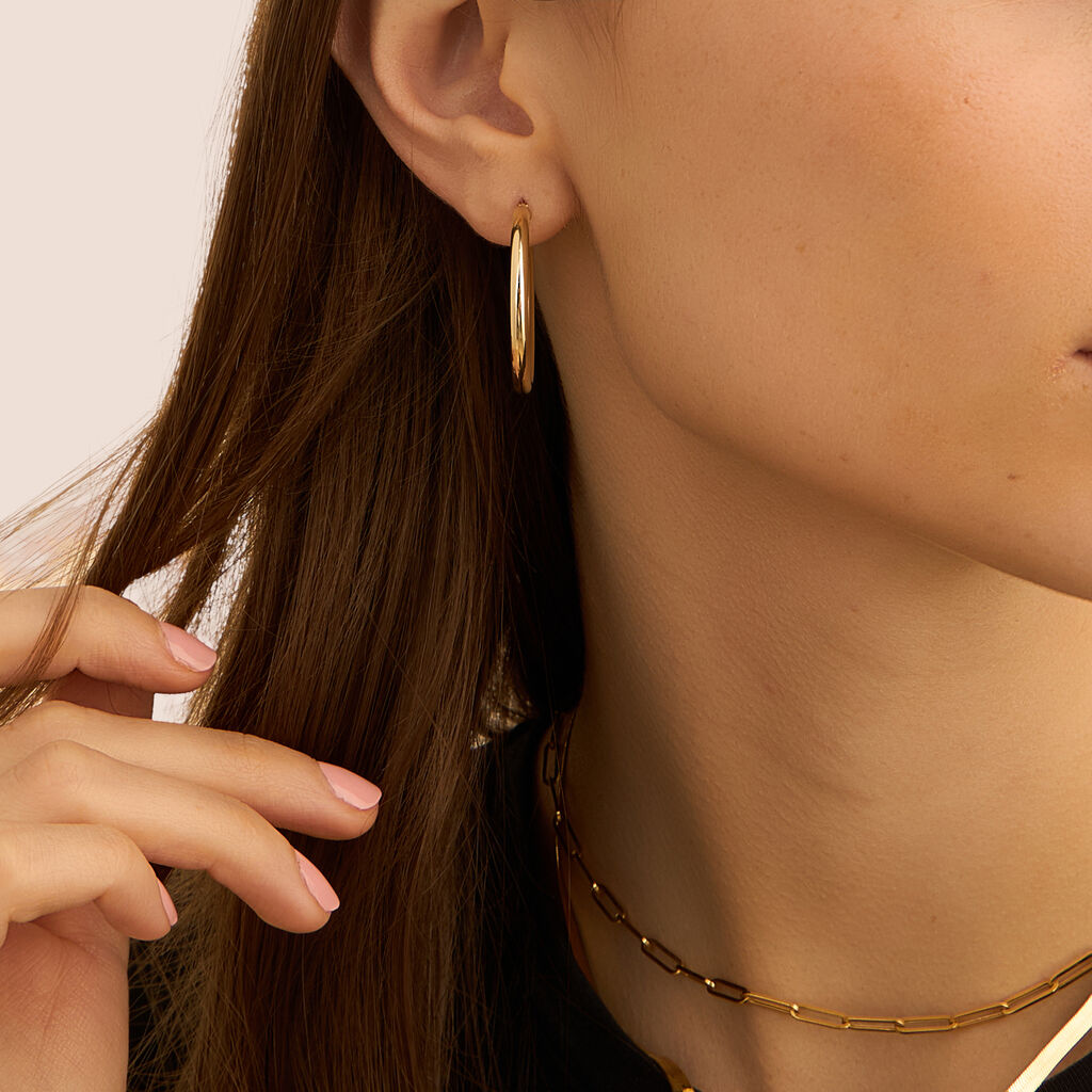 Orecchini A Cerchio Toujours Oro Giallo