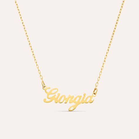 Collana Giorgia Gold Names Oro Giallo - Collane Unisex | Stroili