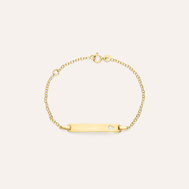 Bracciale Con Targhetta Holy Oro Giallo