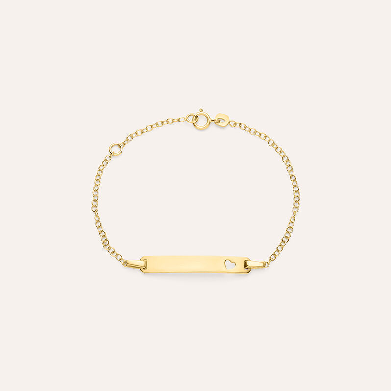 Bracciale Con Targhetta Holy Oro Giallo - Bracciali con Incisione Bambino | Stroili