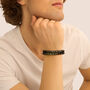 Bracciale Man Code Ottone Nero Turchese Ossidiana