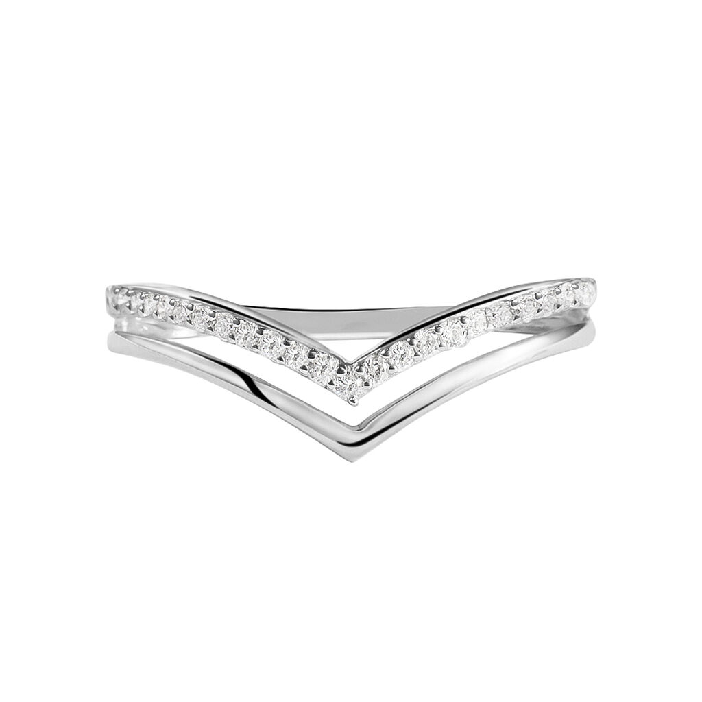 Anello Fantasia Sophia Oro Bianco Diamante - Anelli con Pietre Donna | Stroili
