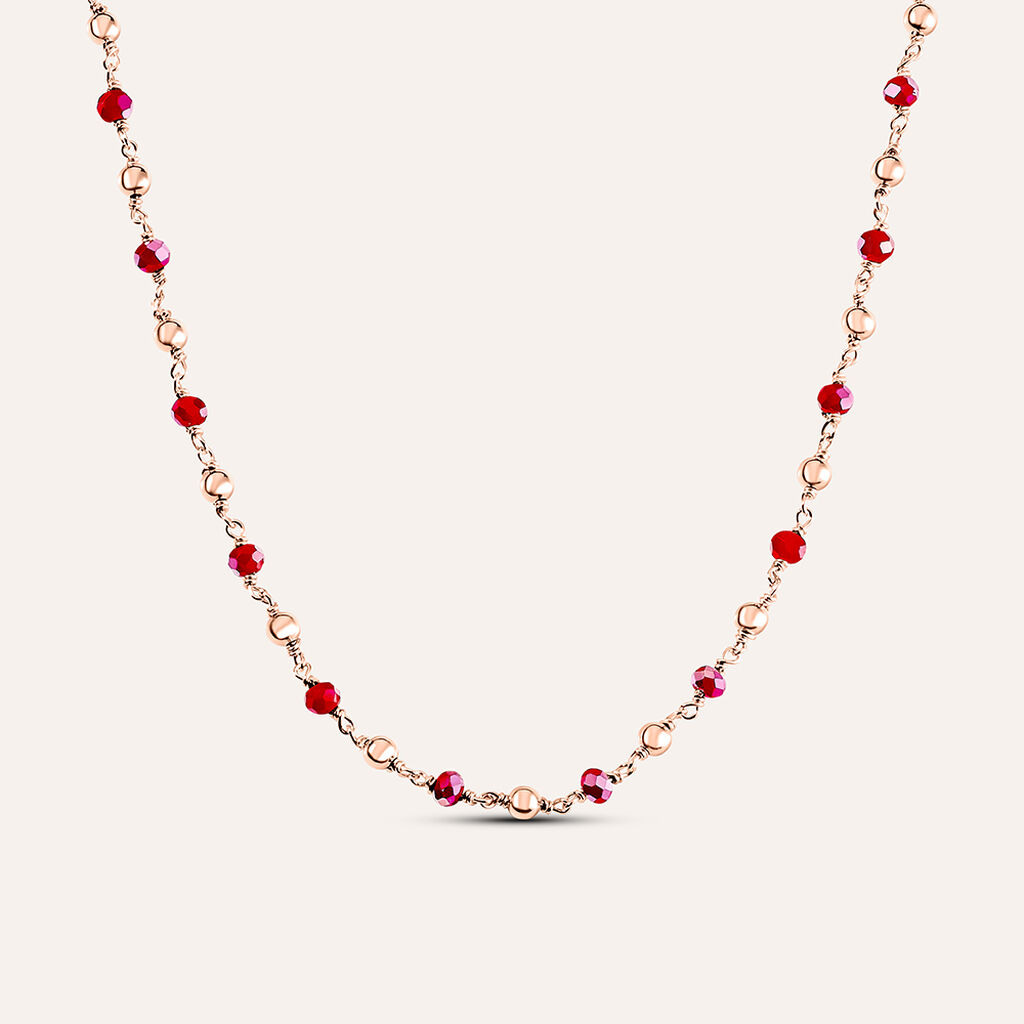 Collana Silver Soul Argento Rosa Cristallo