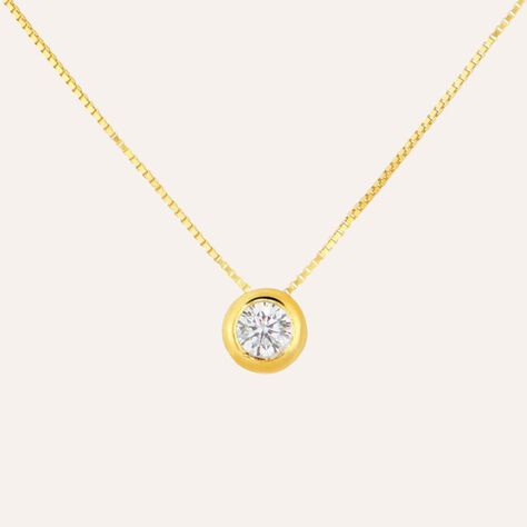 Collana Punto Luce Claire Oro Giallo Cubic Zirconia - Collane Punto Luce Donna | Stroili