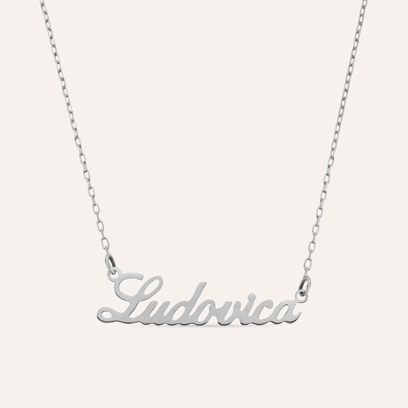 Collana Ludovica Gold Names Oro Bianco - Collane Unisex | Stroili
