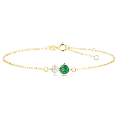 Bracciale Doppio Punto Luce Claire Oro Giallo Cubic Zirconia - Bracciali Amicizia Donna | Stroili