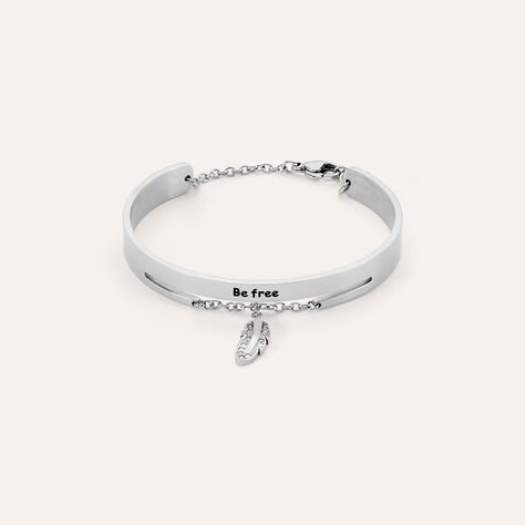 Bangle Sunrise Acciaio Cristallo - Bracciali Rigidi Donna | Stroili