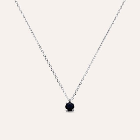 Collana Punto Luce Charlotte Oro Bianco Zaffiro - Collane Punto Luce Donna | Stroili