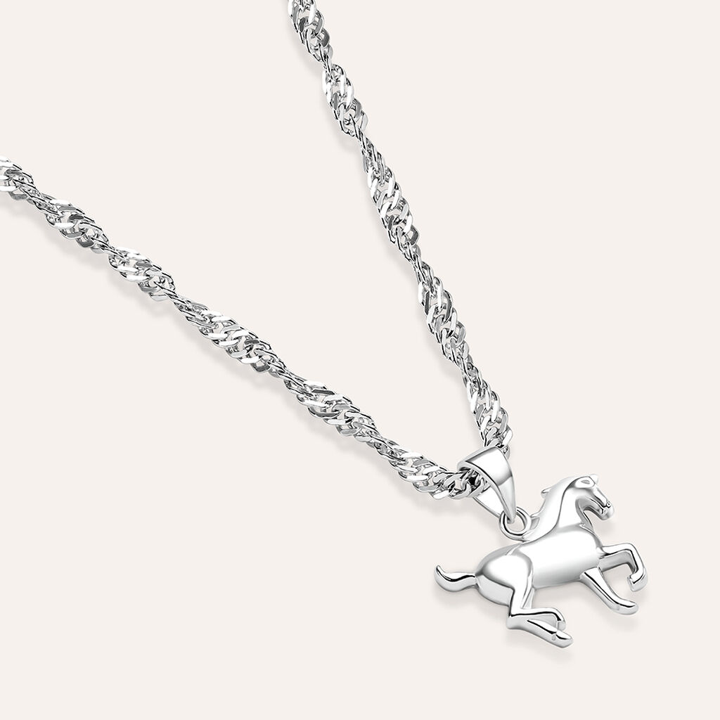 Pendente Love Beats Argento Rodiato