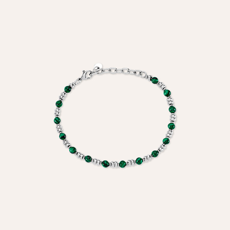 Bracciale Man Code Acciaio Malachite - Bracciali Uomo | Stroili